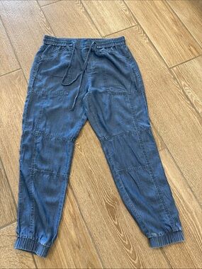 Banana Republic Indigo Patch-Detail Jogger Pants